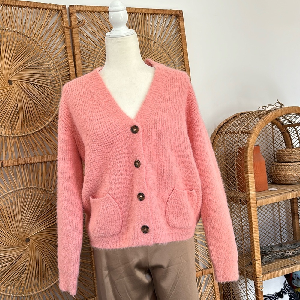 4si3nna pink cardigan
